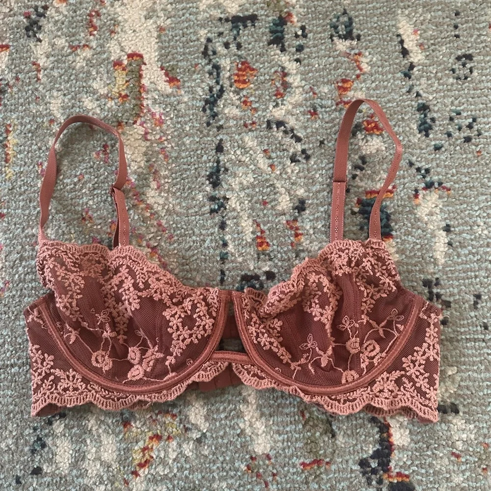 Free People Rose Lace Underwire Balconette Bra